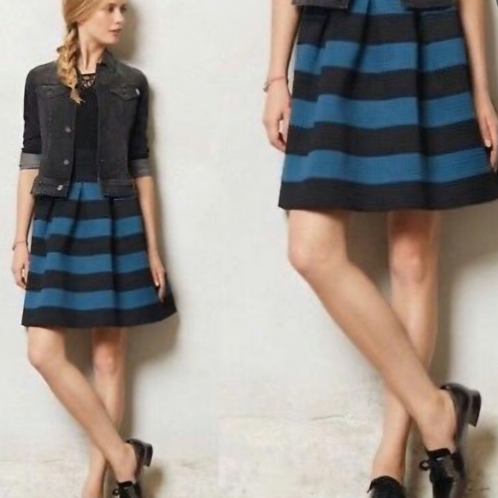 Anthropologie Girls from Savoy Ponte‎ Bell Skirt XS